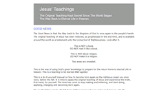 Desktop Screenshot of jesusteachings.com