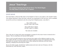 Tablet Screenshot of jesusteachings.com